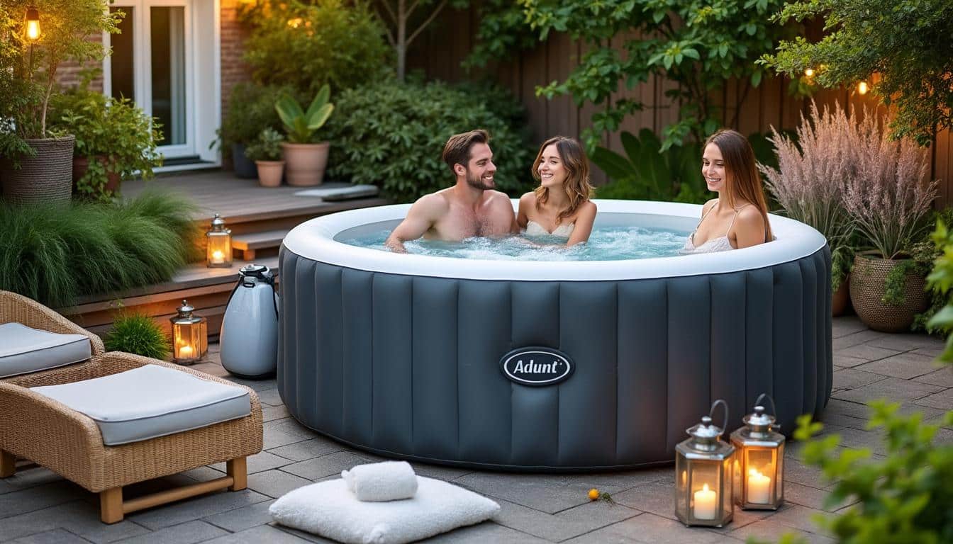 Illustration: Comprendre l’aménagement d’un coin spa gonflable en extérieur