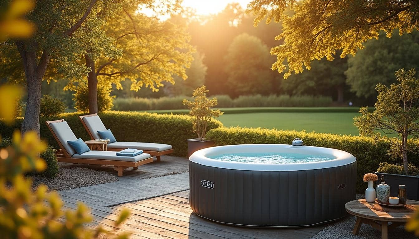 Illustration: Choisir le bon emplacement pour installer un spa gonflable extérieur
