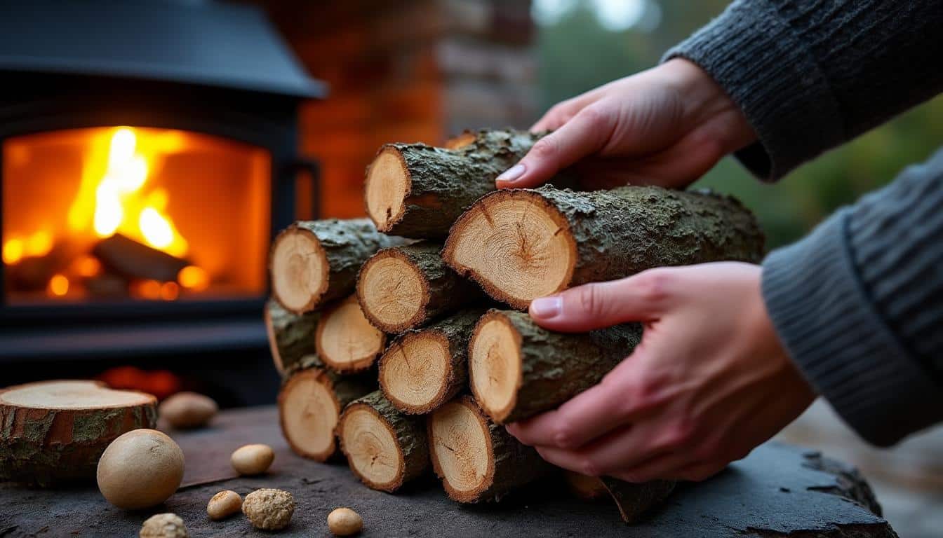 Illustration: Les propriétés du bois de frêne pour un chauffage efficace