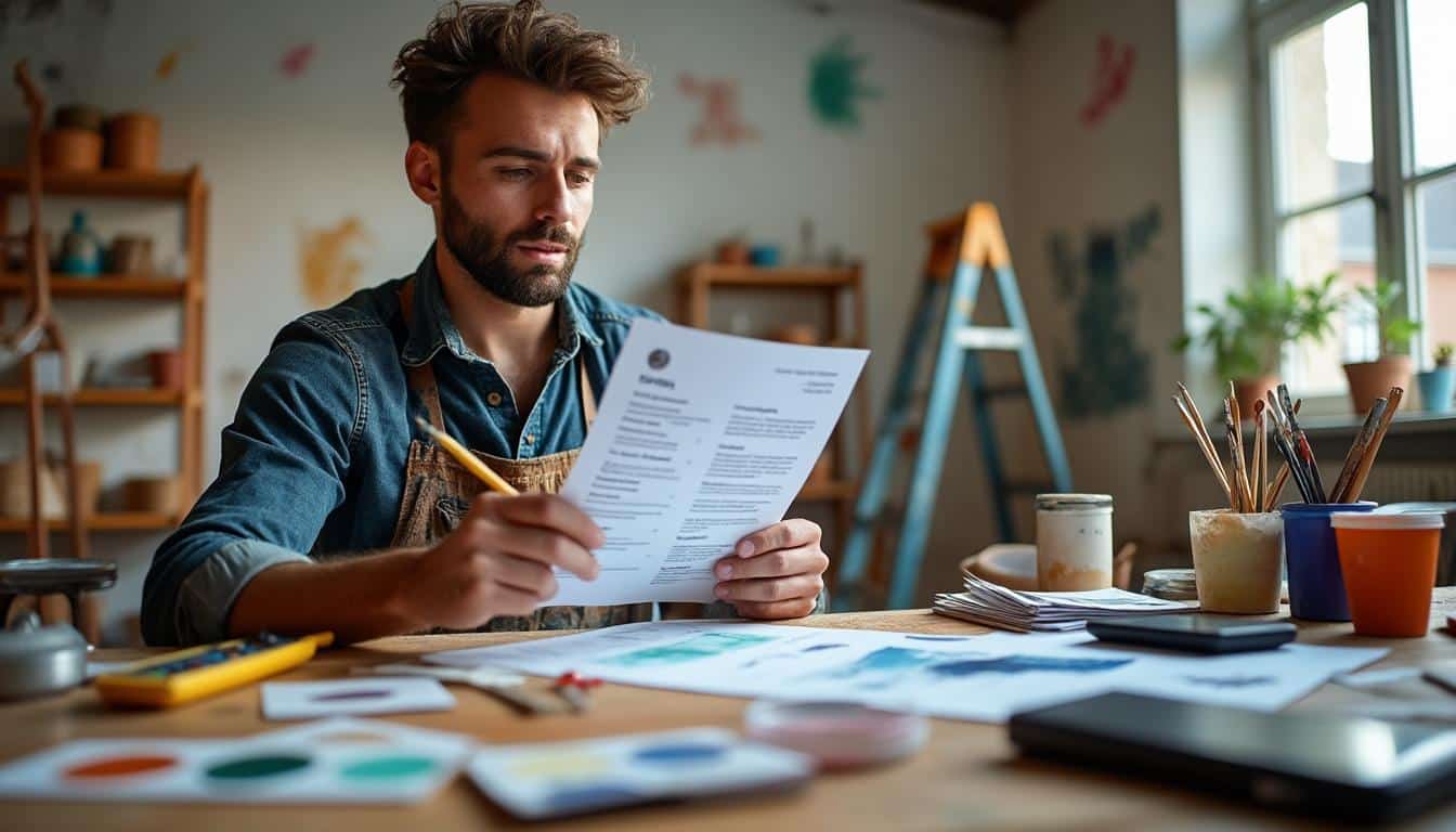 Illustration: Définition et rôle du CV pour peintre en bâtiment