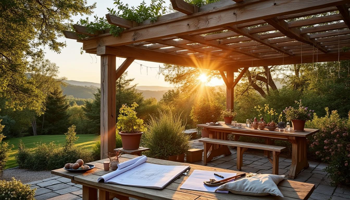 Illustration: Définition et caractéristiques d’une pergola en bois