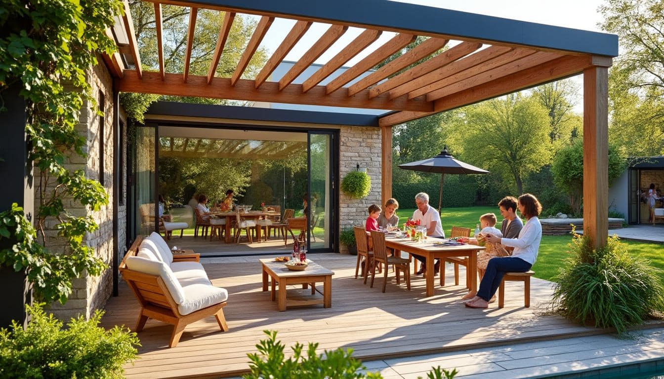 Illustration: Les différents types de pergolas en bois et leurs usages