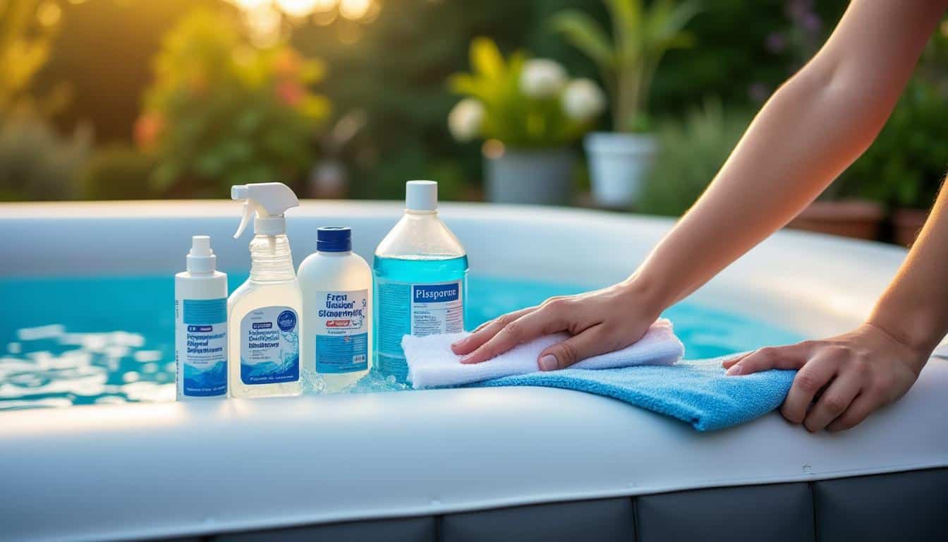 Illustration: Les différents types de nettoyants pour spa gonflable et leur usage