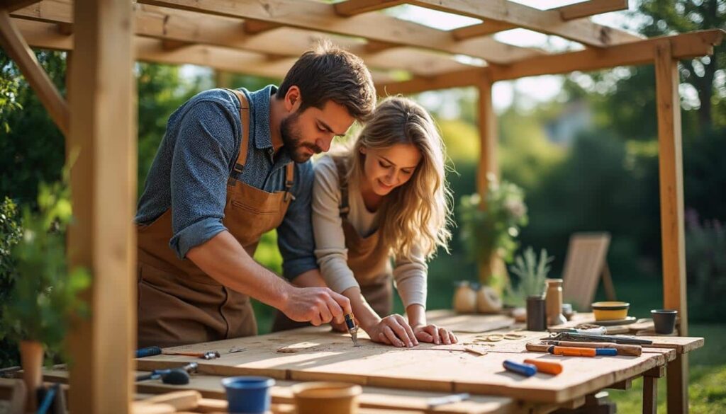 Pergola en bois faite maison : guide complet pour la construire