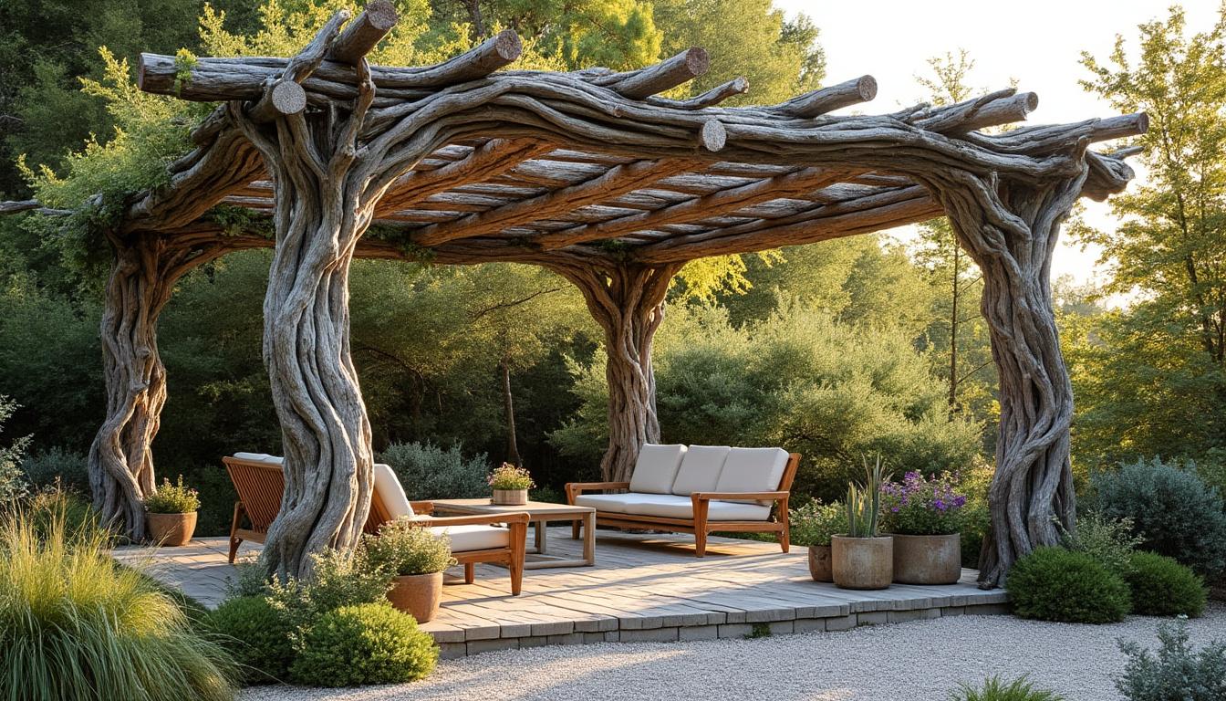 Illustration: Définition et spécificités de la pergola en bois flotté