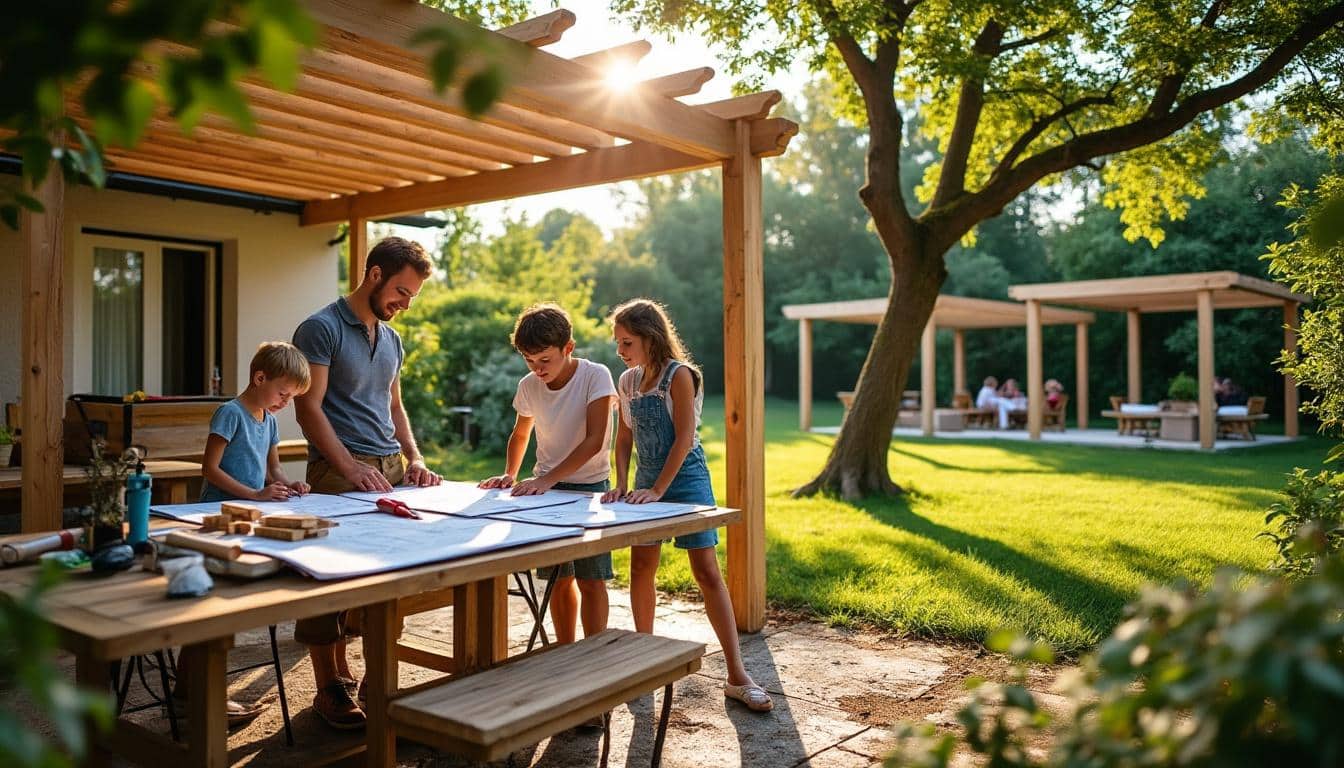 Illustration: Aperçu des différents modèles de pergolas en bois et de leurs plans PDF gratuits