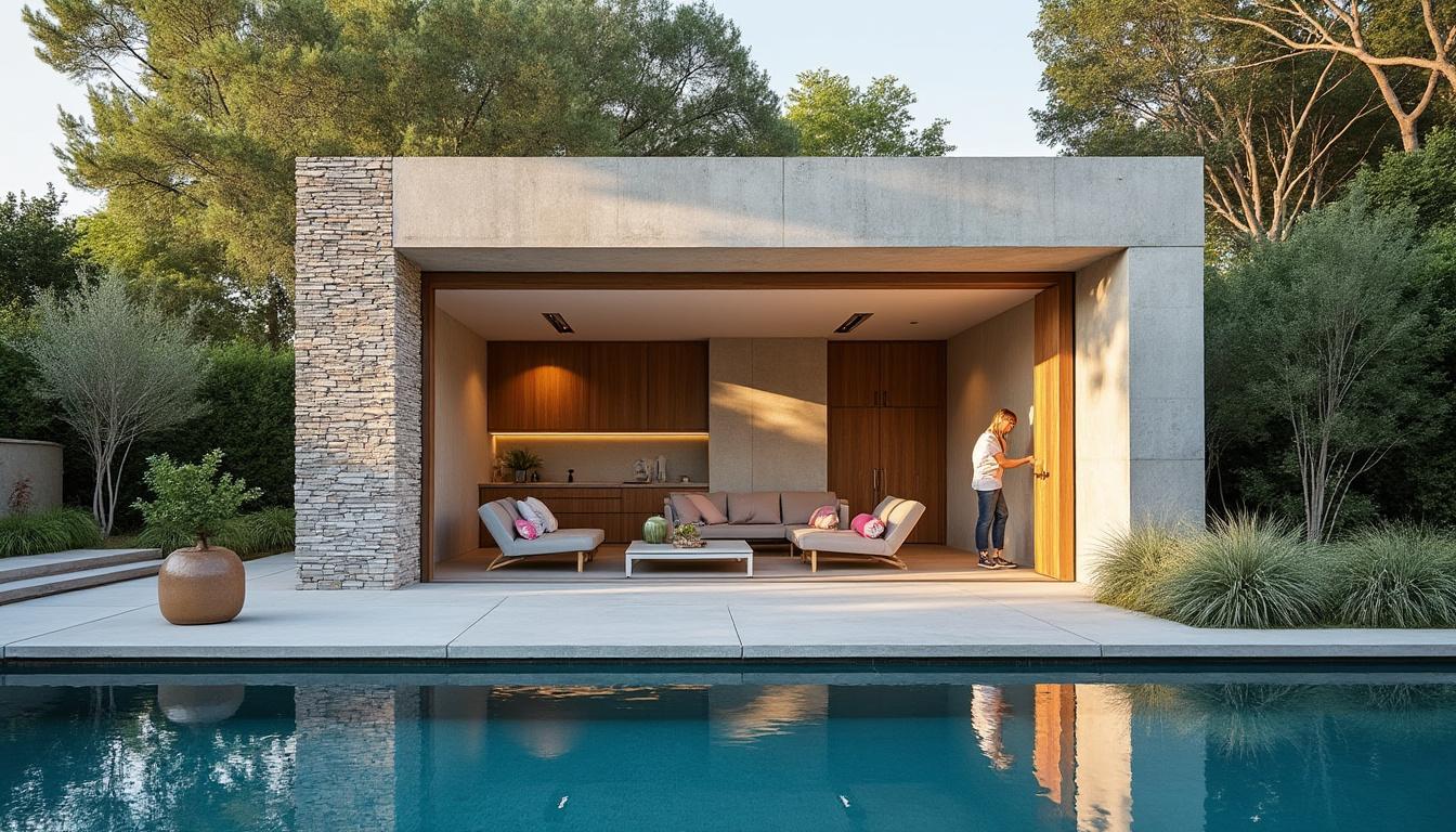 Illustration: Avantages, inconvénients et choix des matériaux pour un pool house maçonné