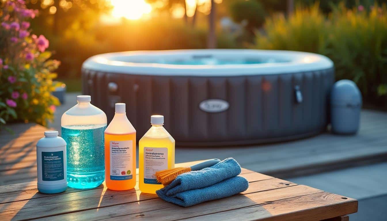 Illustration: Les grandes familles de produits pour spa gonflable et leur rôle