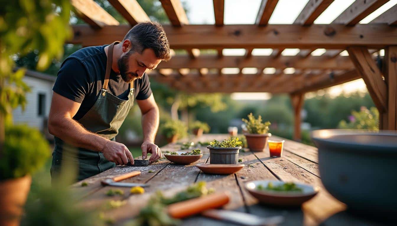 Illustration: Définition et rôle d’un toit de pergola en bois