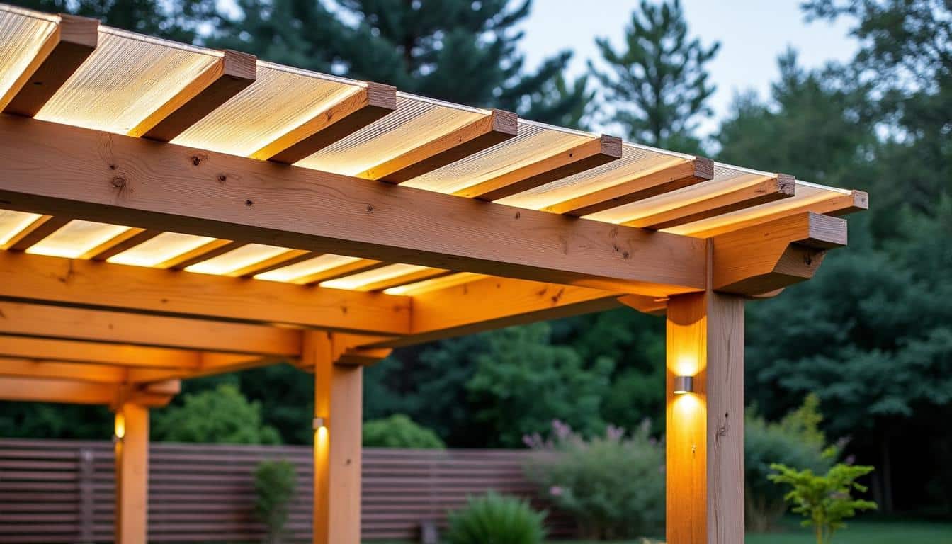 Illustration: Les matériaux pour la toiture d’une pergola en bois