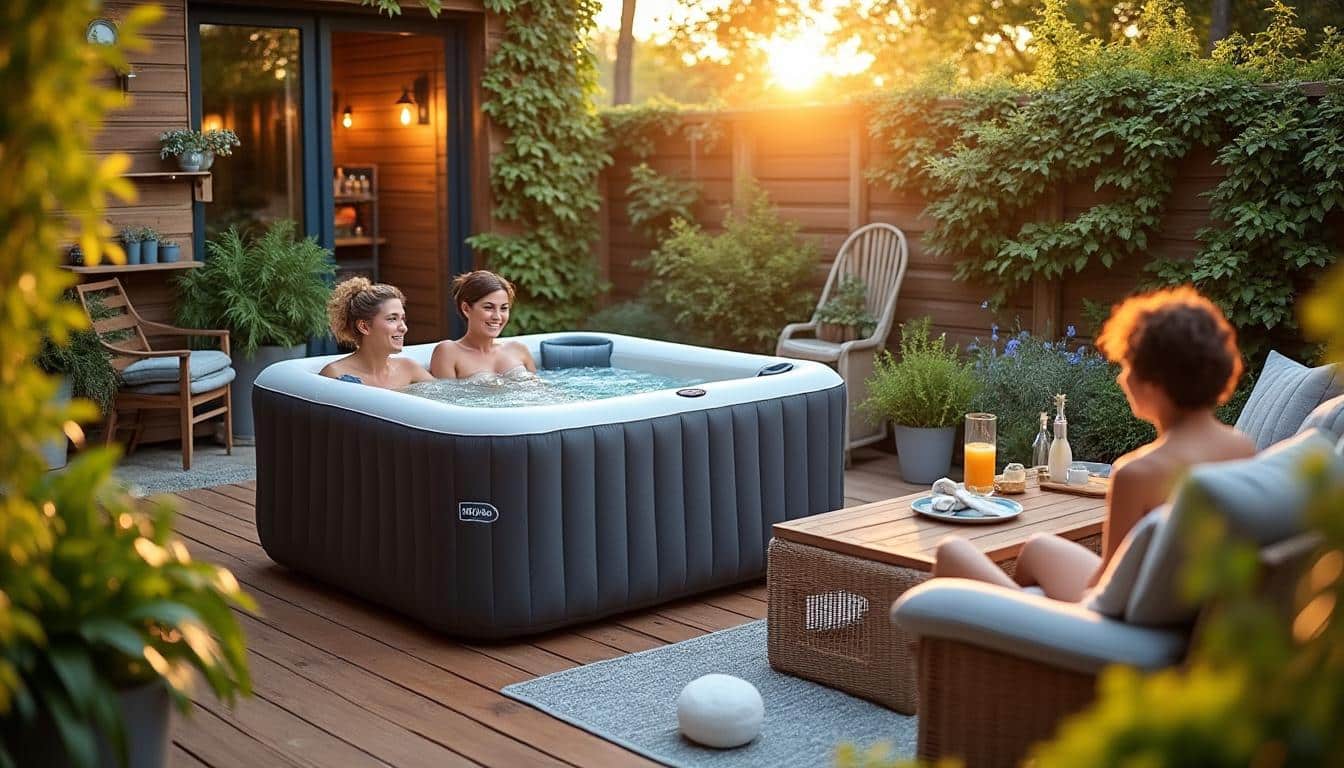 Illustration: Définir un aménagement optimal pour spa gonflable selon vos besoins