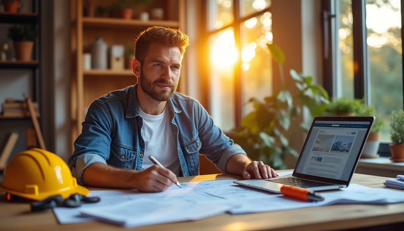 Illustration: Les démarches pour la création du statut de maçon auto-entrepreneur