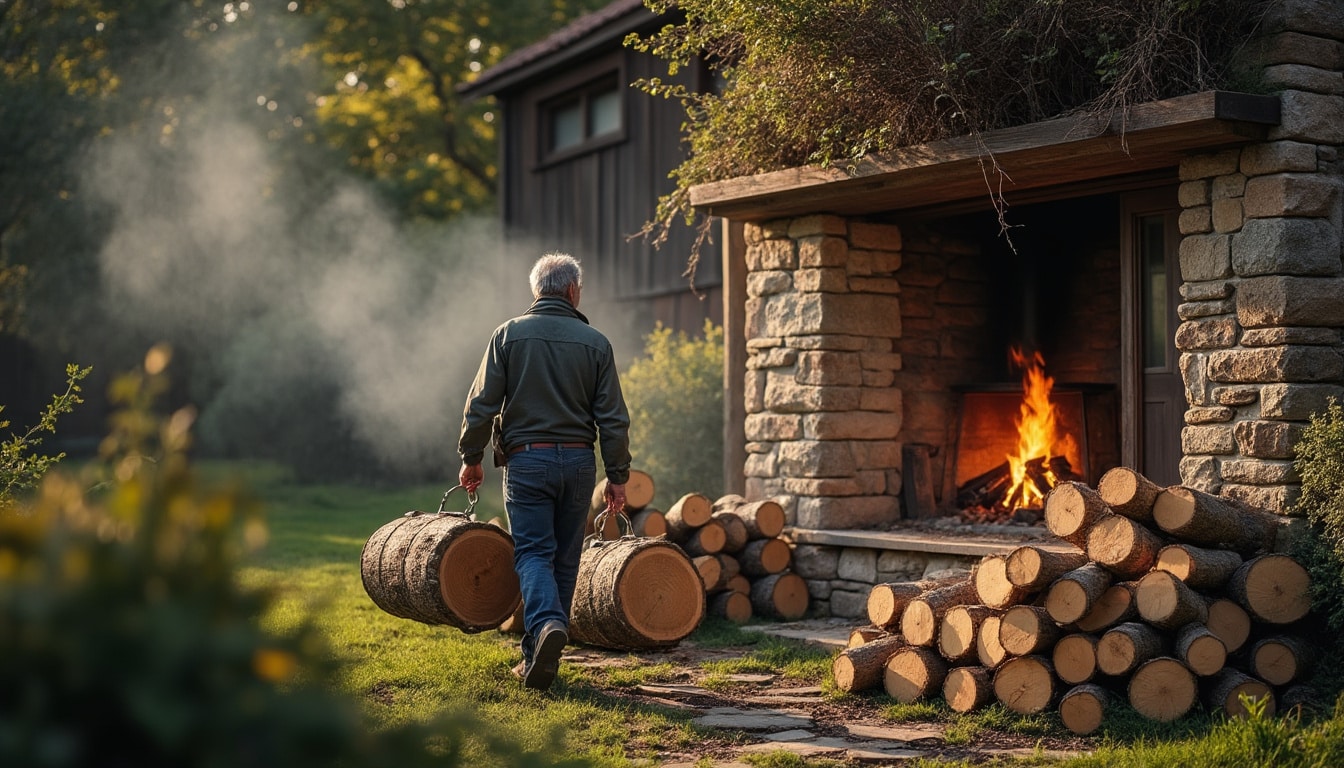 Illustration: Propriétés et avantages du bois de charme pour le chauffage