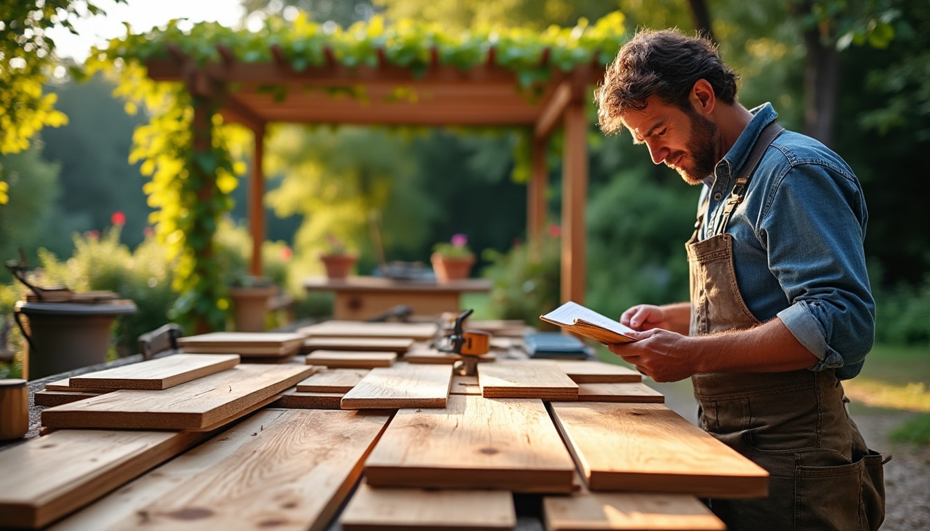 Illustration: Critères de choix du bois pour construire une pergola durable