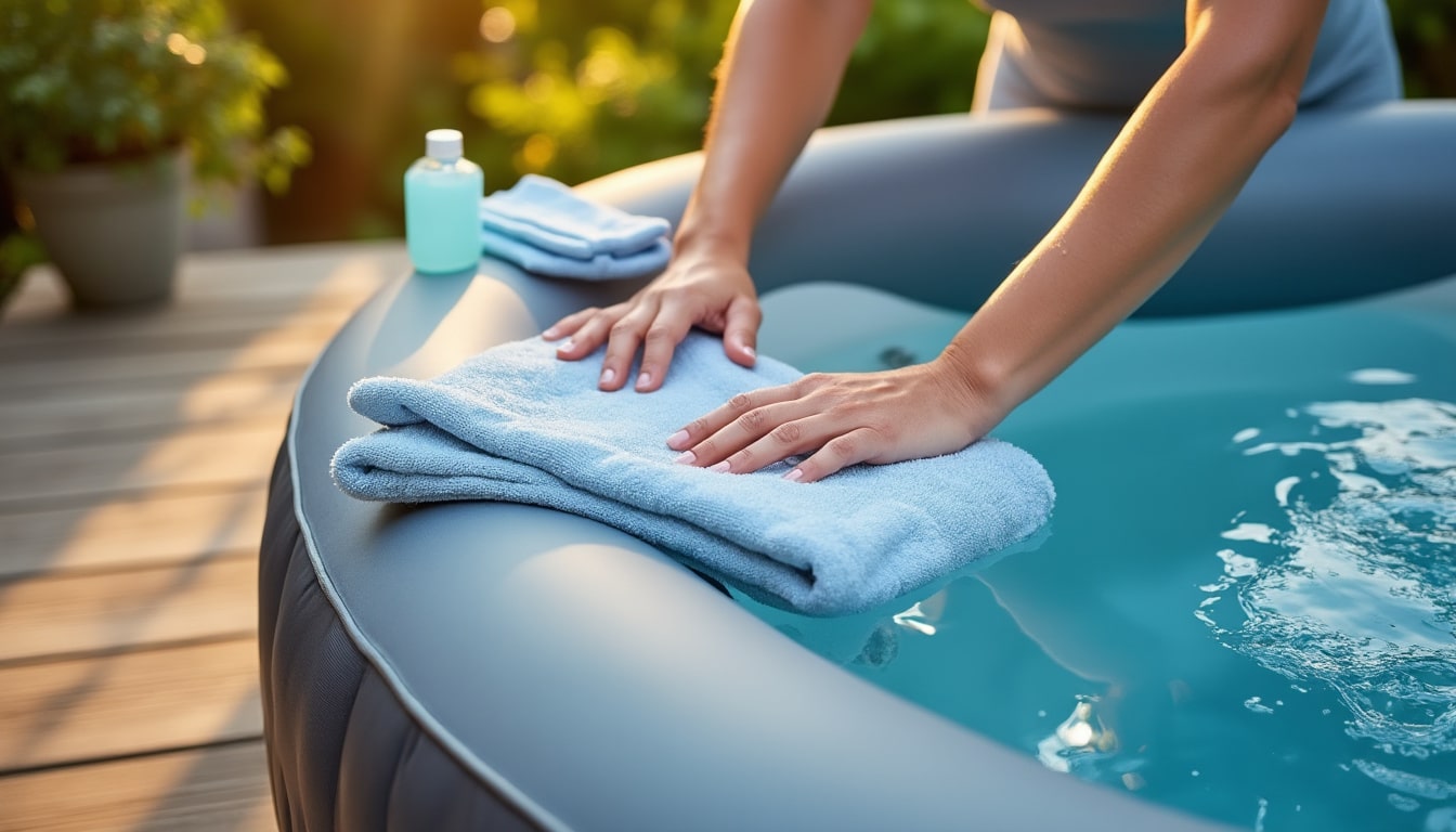 Nettoyage d’un spa gonflable : conseils, fréquence et astuces pro