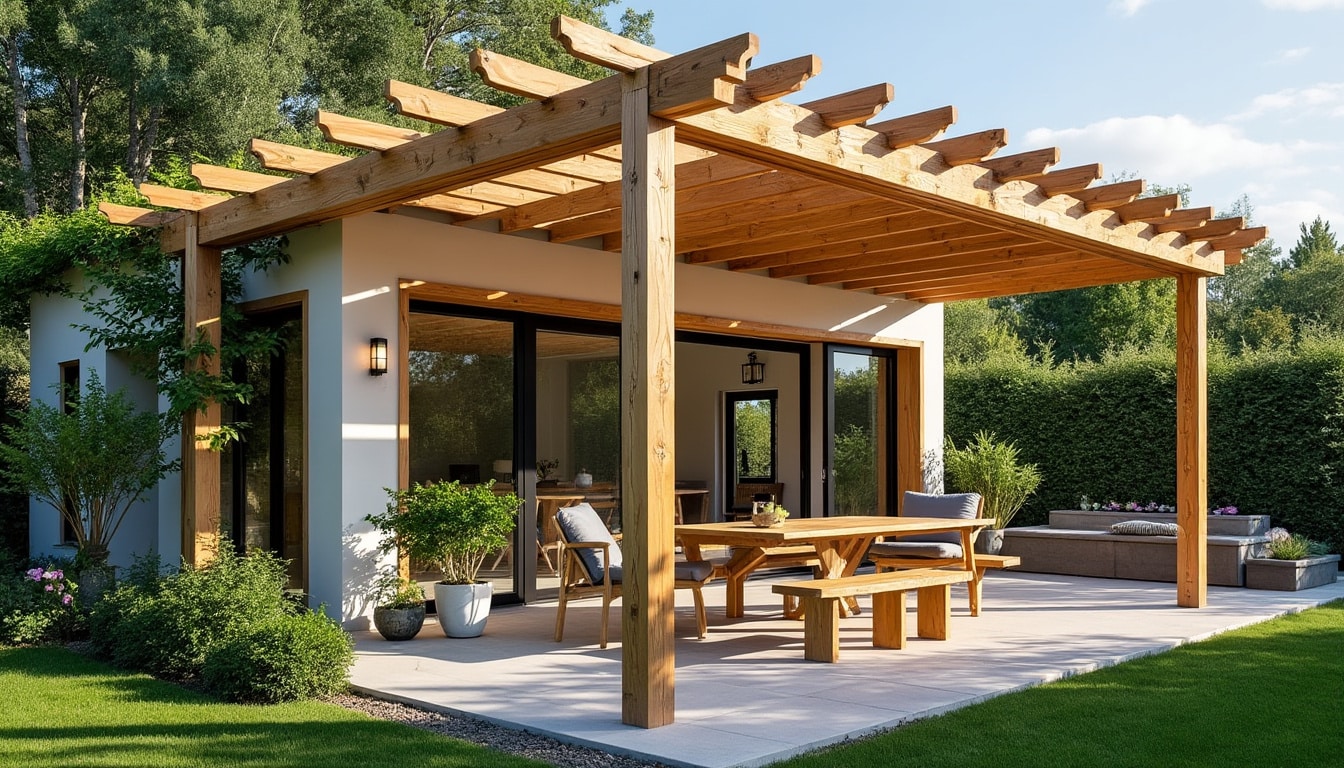 Illustration: Les principaux types de pergola en bois et leur structure
