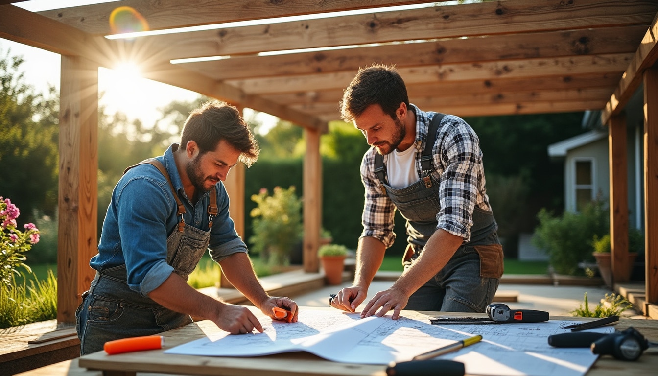 Plan de pergola en bois : étapes, conseils et inspirations