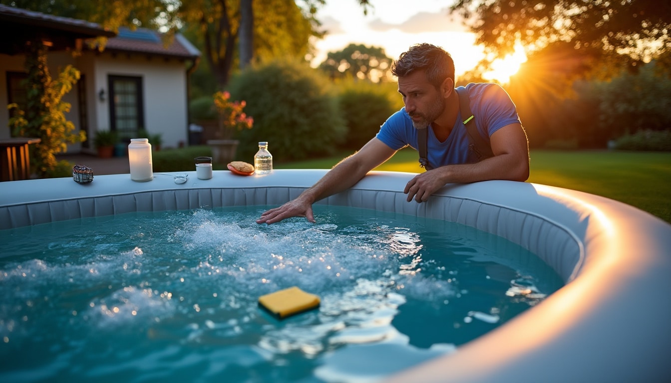 Illustration: Identifier la cause d’une panne ou d’une fuite sur un spa gonflable