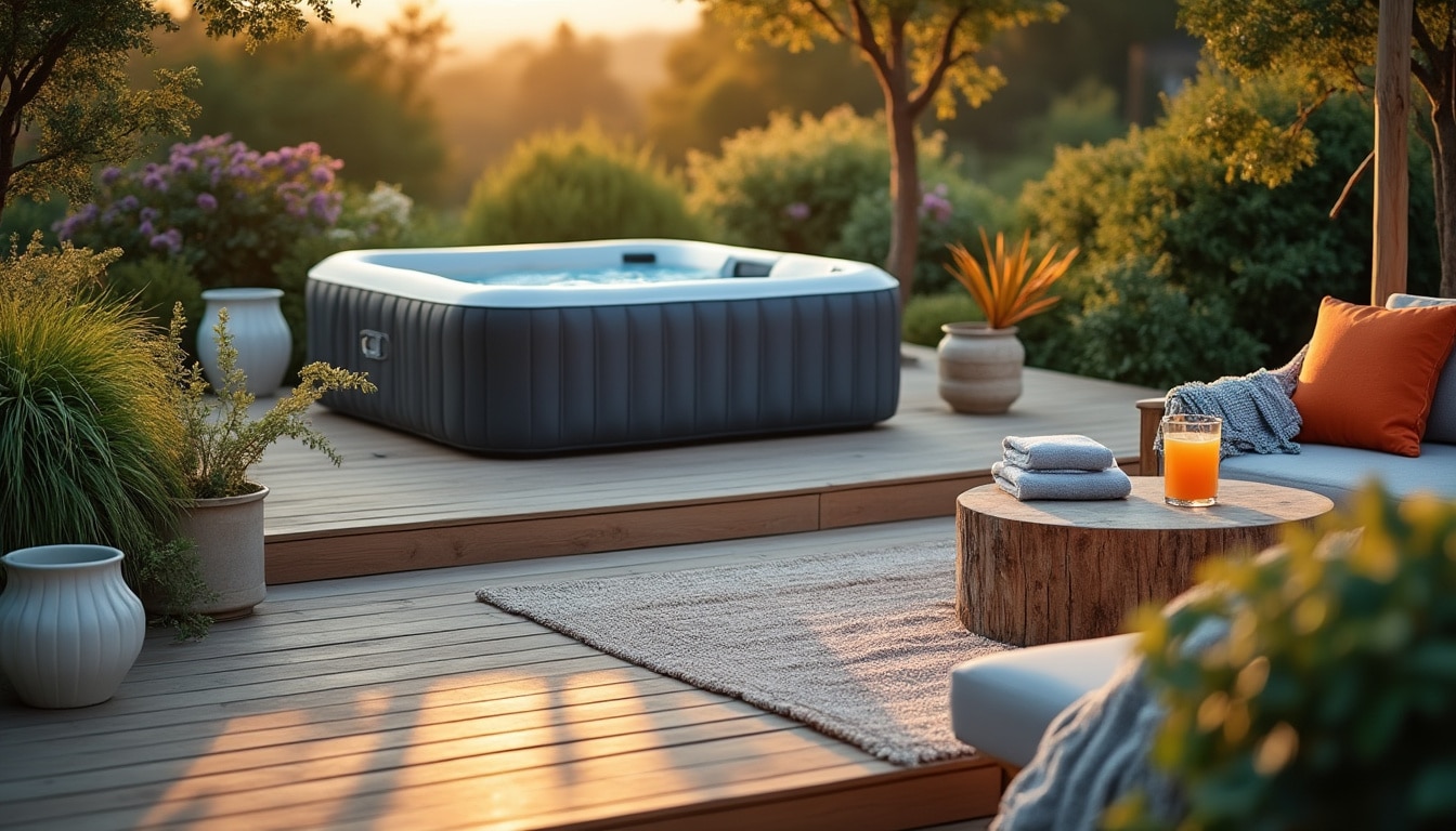 Aménagement d’un spa gonflable : conseils pour un espace détente réussi