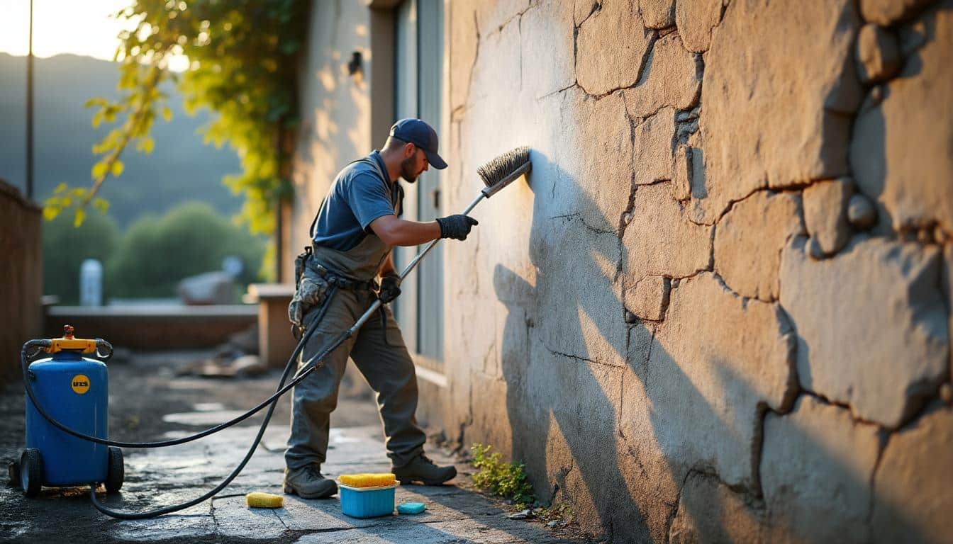 Illustration: Pourquoi la préparation et le nettoyage sont essentiels avant de peindre une façade ancienne ?