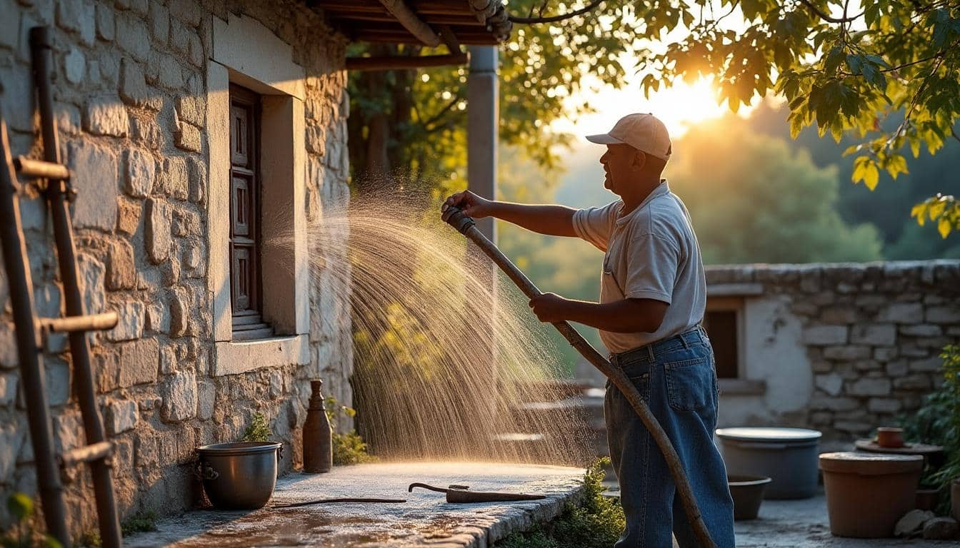 Illustration: Les étapes clés de la préparation et du nettoyage d’une façade ancienne