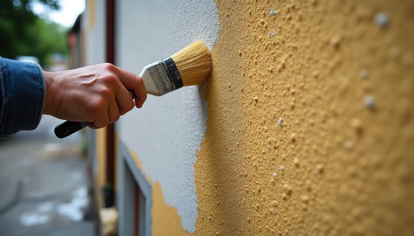 Peinture de façade sur crépi gratté : réussir l’adhérence durable