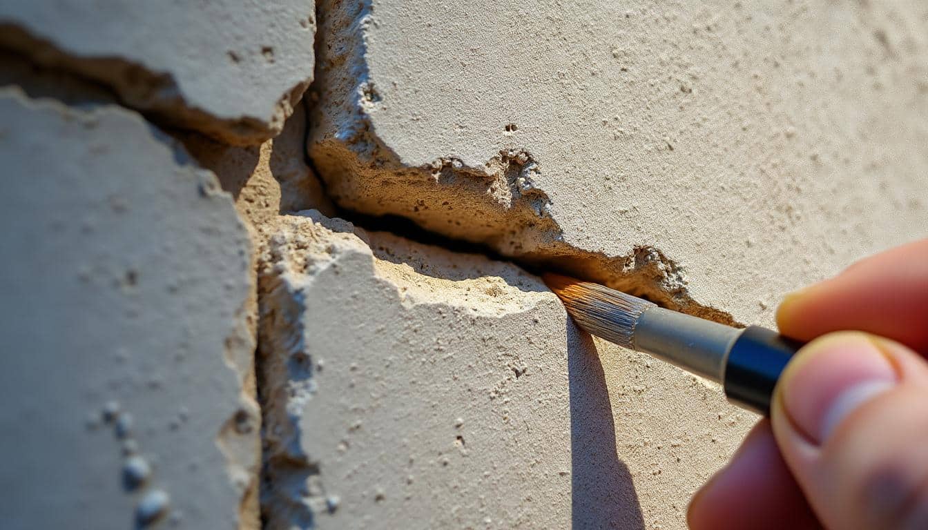 Peinture de façade : rebouchage des fissures capillaires efficace
