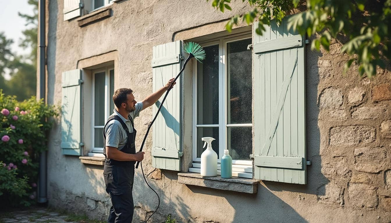 Illustration: Comprendre l'apparition de la mousse sur la peinture de façade et comment la traiter