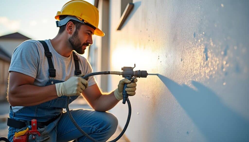 Peinture de façade au pistolet airless technique : guide complet