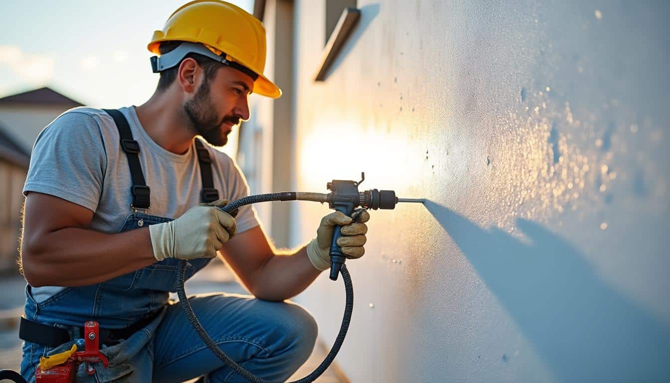 Peinture de façade au pistolet airless technique : guide complet