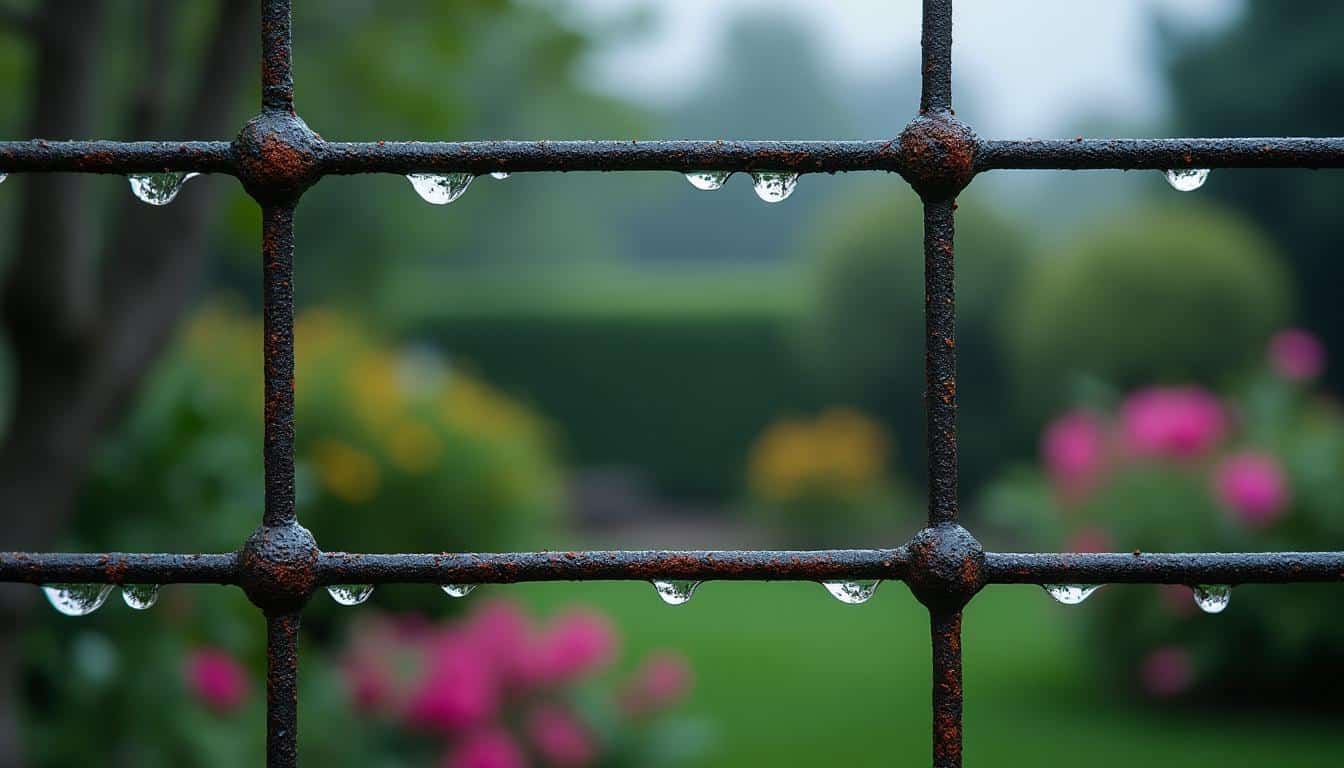 Entretien de la clôture en grillage contre corrosion et humidité