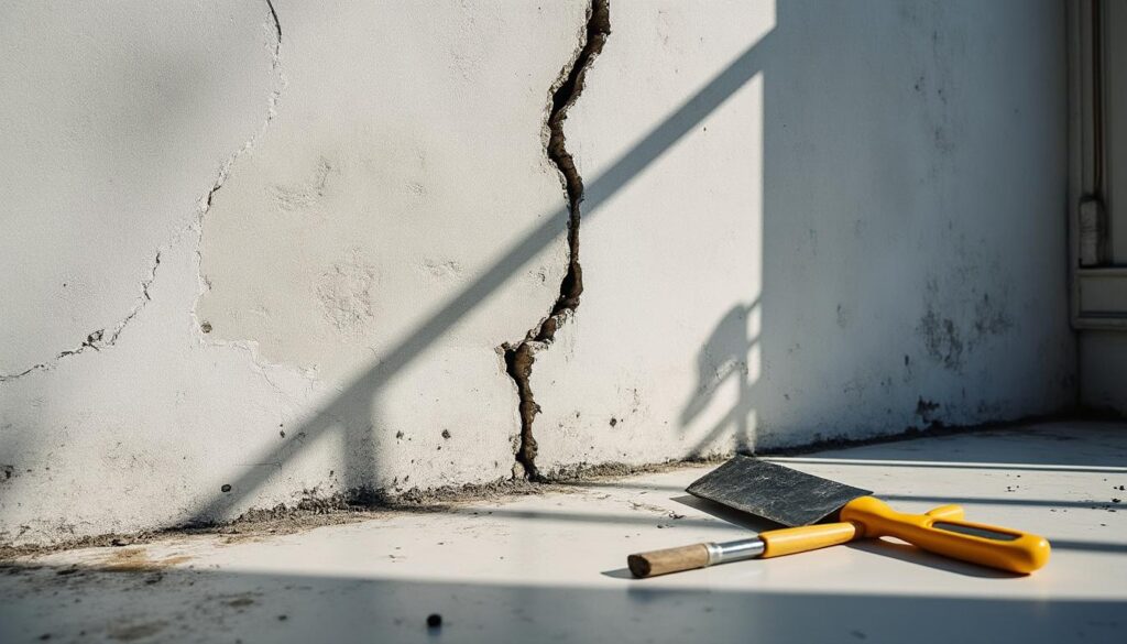 Identifier et réparer les fissures verticales causant une infiltration dans le soubassement