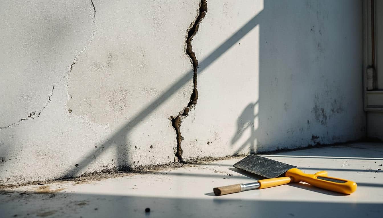 Identifier et réparer les fissures verticales causant une infiltration dans le soubassement