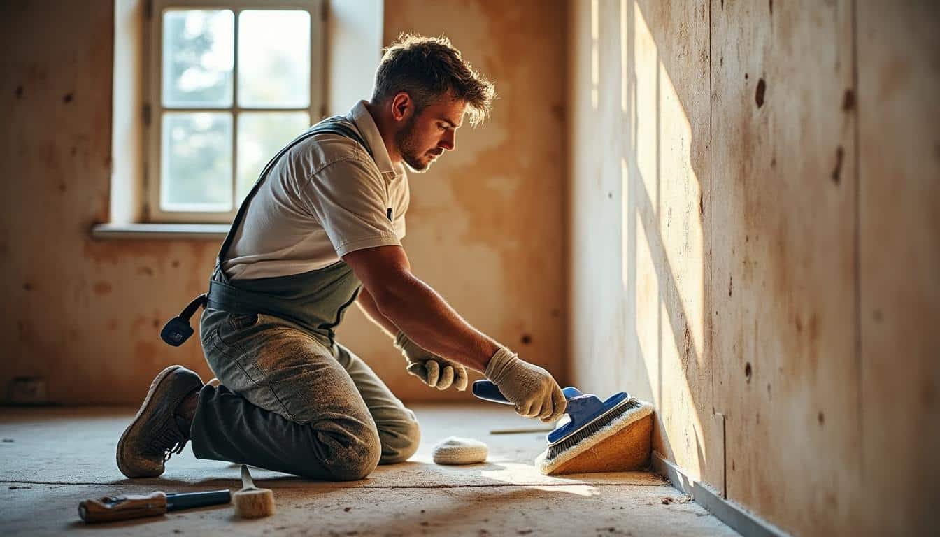 Illustration: Préparer soigneusement le support en lambris avant de peindre