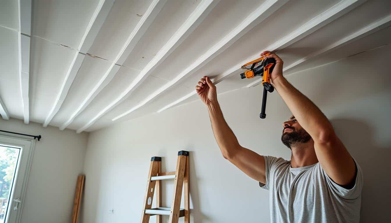 Pose au plafond de lambris PVC : guide complet pour réussir