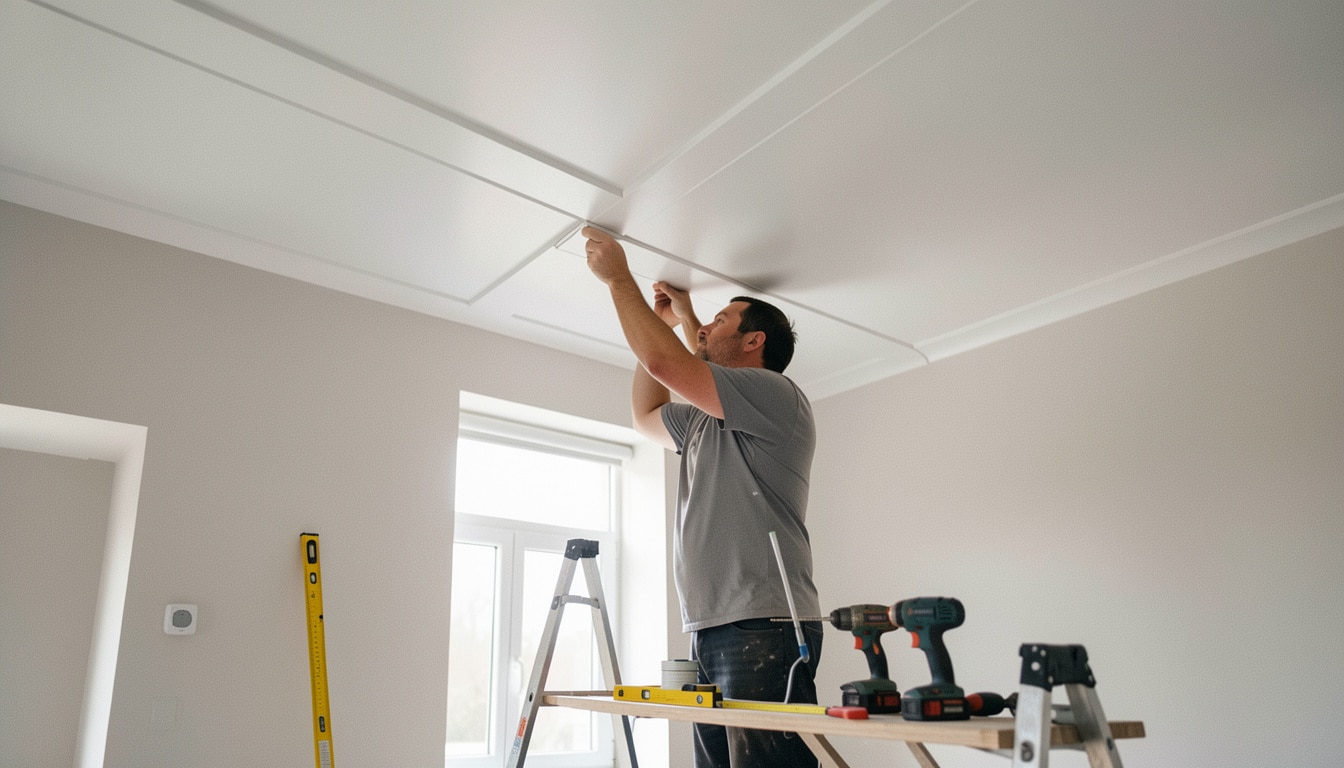 Poser du lambris PVC au plafond sans se tromper