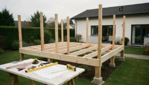 Plan d’une terrasse en bois sur pilotis sans erreur