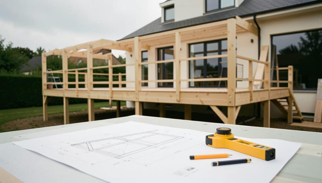 Plan de terrasse sur pilotis : schéma et dimensions