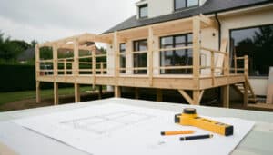 Plan de terrasse sur pilotis : schéma et dimensions
