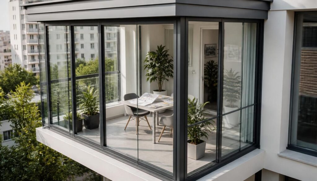 Fermer un balcon en véranda : règles, prix et options