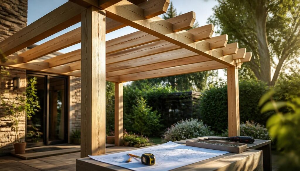 Plan gratuit pour construire une pergola en bois