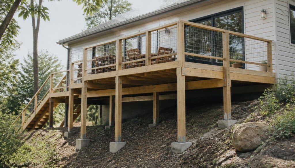 Terrasse sur pilotis : construction, budget et règles